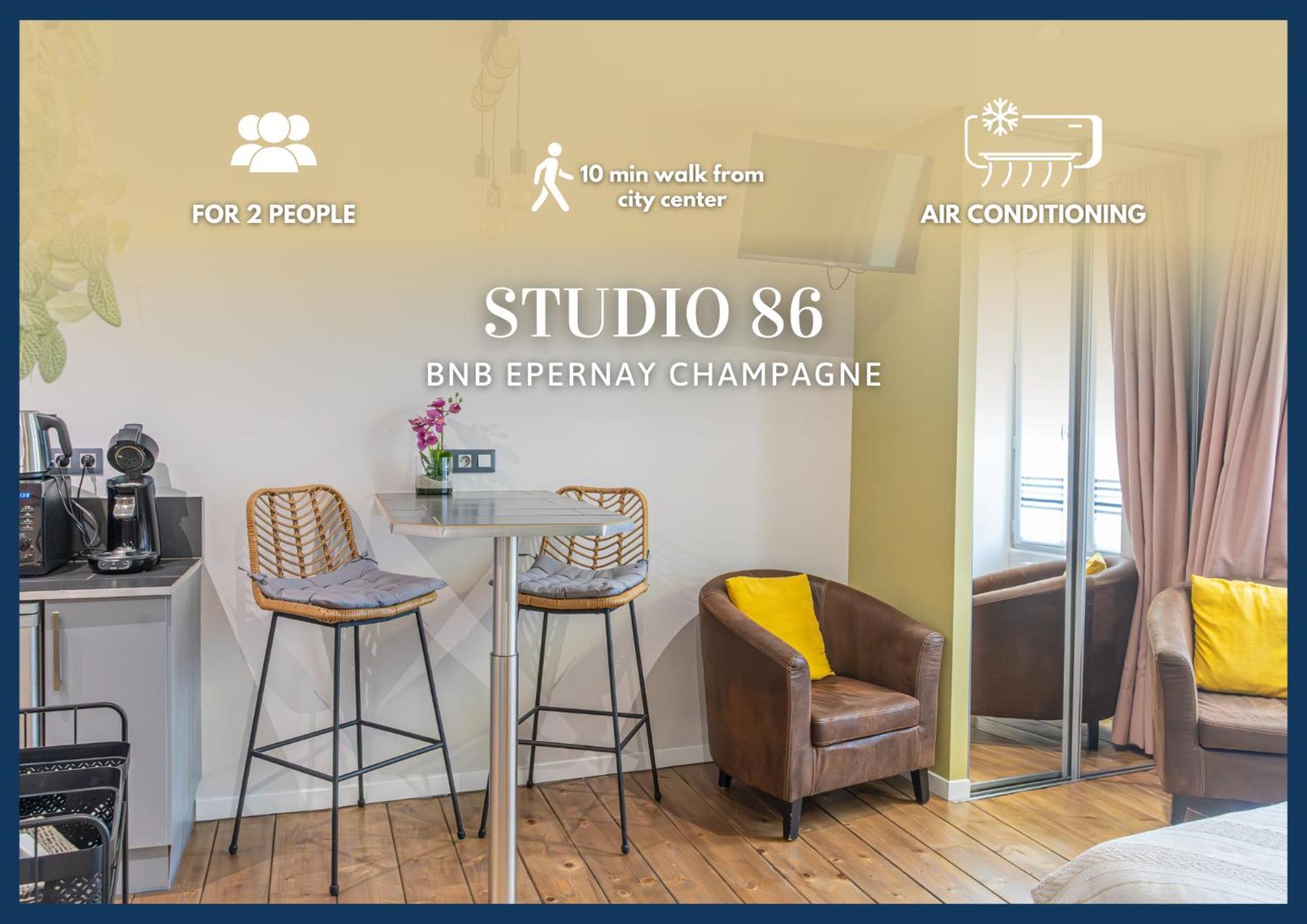 BNB EPERNAY Studio 86 Exterior foto